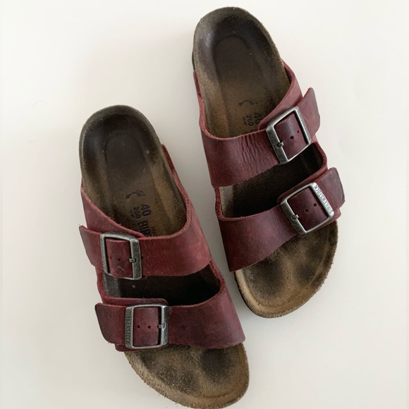 Birkenstock Shoes - BIRKENSTOCK Maroon size 8/8.5 (40)